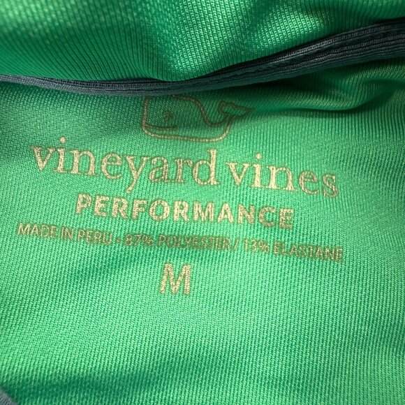 Vineyard Vines Performance 1/4 Zip Pullover Men M Blue 44" x 29" Long Sleeve - Picture 6 of 16